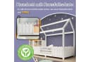 Flieks Kinderbett Hausbett Weiß Kiefernholz Bild 5