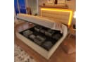 Flieks Stauraumbett mit LED-Beleuchtung und Kunstleder-Bezug Bild 2