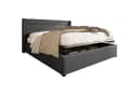 Flieks Funktionsbett cozy Stauraumbett Grau Leinen Bild 2