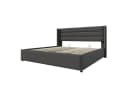 Flieks Funktionsbett cozy Stauraumbett Grau Leinen Bild 5