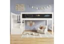 Flieks Kinderbett Hochbett mit Tafel und Stauraumtreppe Bild 1