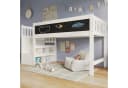 Flieks Kinderbett Hochbett mit Tafel und Stauraumtreppe Bild 2
