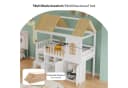 Flieks Hochbett Massivholz mit Kleiderschrank & Regalen Bild 4