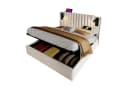 Flieks Polsterbett mit Stauraum und Leselampe Beige Bild 2