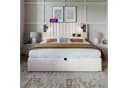 Flieks Polsterbett mit Stauraum und Leselampe Beige Bild 3