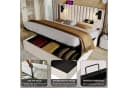 Flieks Polsterbett mit Stauraum und Leselampe Beige Bild 4