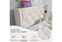 Flieks Polsterbett Einzelbett 90x200cm mit LED und Stauraum Bild 4