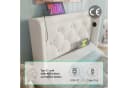 Flieks Polsterbett Einzelbett 90x200cm mit LED und Stauraum Bild 5