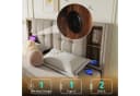 Flieks Polsterbett mit USB-Ladefunktion und Stauraum Leinen Beige Bild 5