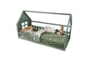 Flieks Massivholzbett Kinderbett Hausbett Einzelbett 90x200cm Bild 2