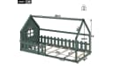 Flieks Massivholzbett Kinderbett Hausbett Einzelbett 90x200cm Bild 5