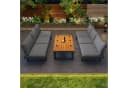 Flieks Gartenlounge-Set 3-tlg. Eisen Akazienholz Bild 1