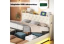 Flieks Polsterbett mit LED-Beleuchtung und Hydraulik-Stauraum Bild 4