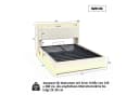 Flieks Polsterbett mit LED-Beleuchtung und Hydraulik-Stauraum Bild 5