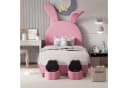 Flieks Polsterbett LED Kinderbett Rosa mit Hasenohren Bild 2