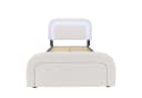 Flieks Polsterbett mit LED und Ladefunktion Weiß Bild 5