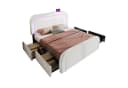 Flieks Polsterbett mit LED, Schubladen und Lammwolle-Bezug Bild 2