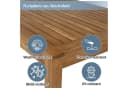 Flieks Gartenlounge-Set 5-Sitzer Seil Balkonset Akazienholz Ecksofa mit Couchtisch Bild 4