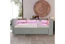Flieks Daybett Polsterbett mit LED und Stauraum Grau Bild 3