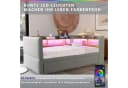 Flieks Daybett Polsterbett mit LED und Stauraum Grau Bild 5