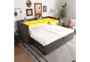 Flieks Daybett Polsterbett mit LED und Stauraum Grau Bild 2