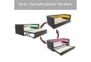 Flieks Daybett Polsterbett mit LED und Stauraum Grau Bild 4