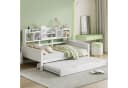 Flieks Daybett mit Ausziehbett und Stauraum Weiß Bild 2