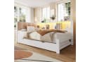 Flieks Daybett Kinderbett 90x200cm mit Ausziehbett 90x190cm LED-Leiste USB-Aufladen Bild 1