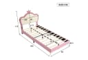 Flieks Kinderbett Einzelbett 90x200cm mit Wellenform-Kopfteil Bild 5