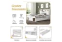 Flieks Holzbett Einzelbett 90x200cm USB-Laden Schubladen Stauraumfächer Bild 5