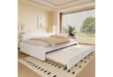 Flieks Daybett Polsterbett Kinderbett 140x200cm mit Ausziehbett 90x190cm USB Typ-C Bild 1