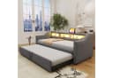 Flieks Daybett Ausziehbares Polsterbett Schlafsofa USB-Laden Bild 3