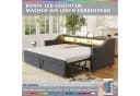 Flieks Daybett Ausziehbares Polsterbett Schlafsofa USB-Laden Bild 4