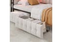Flieks Daybett Polsterbett mit 2 Schubladen und USB-Anschluss Beige Bild 5