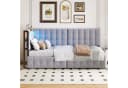 Flieks Daybett Schlafsofa Grau mit USB-Anschluss und Schubladen Bild 1