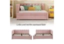 Flieks Daybett Rosa Samt mit Ausziehbett Bild 4