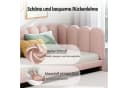 Flieks L-Form Polsterbett Rosa Samt mit Ausziehfunktion Bild 5