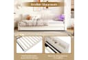 Flieks Daybett LED Polsterbett Schlafsofa Beige mit Ausziehfunktion Bild 5