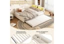 Flieks Daybett Polsterbett Schlafsofa 140x200cm & Ausziehbett 90x190cm Bild 5