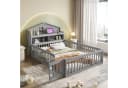 Flieks Kinderbett mit Stauraum und Kreidetafel Grau Bild 2