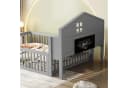 Flieks Kinderbett mit Stauraum und Kreidetafel Grau Bild 3