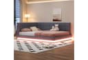Flieks Polsterbett Grau mit LED und USB Bild 2