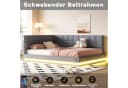 Flieks Polsterbett Grau mit LED und USB Bild 4