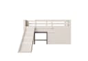 Flieks Hochbett Hausform Kinderbett mit Schubladen, Leiter und Rutsche Bild 5