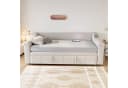 Flieks Daybett Polsterbett Beige mit Bluetooth USB Ausziehbett Bild 3