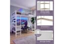 Flieks Hochbett Metall mit LED, USB & Schreibtisch Bild 5