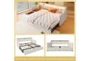 Flieks Daybett Polsterbett 90/180x200cm mit USB-Ladefunktion, LED-Leiste und 2 Schubladen Bild 4