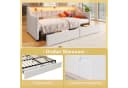 Flieks Daybett Polsterbett 90/180x200cm mit USB-Ladefunktion, LED-Leiste und 2 Schubladen Bild 5