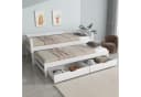 Flieks Kinderbett mit Schiebebett und Schubladen Weiß Bild 2