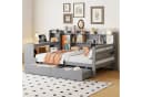 Flieks Massivholzbett Daybett Kinderbett 90x200 mit Schreibtisch und Schubladen Bild 2